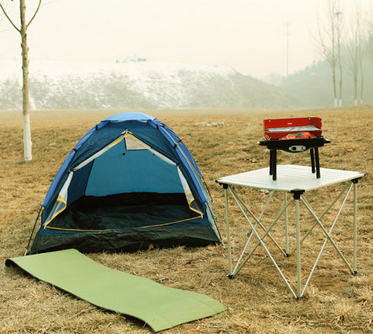 Двомісна Палатка 205х105х105 см для кемпінгу з москітною сіткою KingCamp Monodome 2 синя | Зображення 1