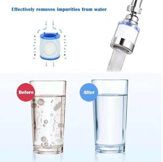 Водоощадна насадка на кран із фільтром-очисником, аератор, барботер | Зображення 5