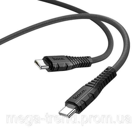 Кабель Hoco Type-C to Type-C Nano silicone charging data cable X67 |1.2m, 60W, 5A| | Зображення 3