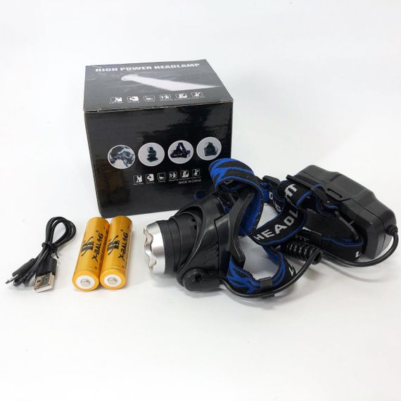 Фонарь аккумуляторный для рыбалки Police BL-6699 (204C), Головной фонарик, Легкий фонарик на голову DW-64 | Зображення 8