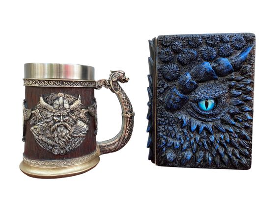 Подарунковий набір Кухоль 3D Берсерк-Віникінг і Блокнот 3D «Книга тіней і Глубін»