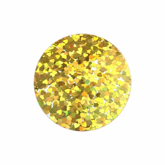 Глітер-шейкер (блискітки) Золоте Серце Stargazer Shapes Glitter Shaker Gold Heart | Зображення 1