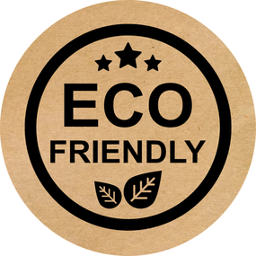 Этикетка круглая крафт "Eco 04", Диаметр 50 мм, 250 шт/рулон, Viskom