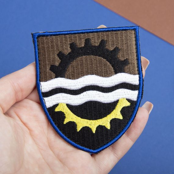 Шеврон IDEIA 87345 Україна 7*8  Габардин Коричневий