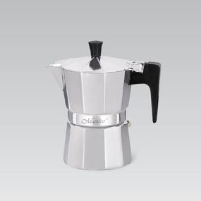 Кофеварка гейзерная алюминиевая Maestro MR-1666-6, 300 мл (на 6 чашек), для дома и офиса