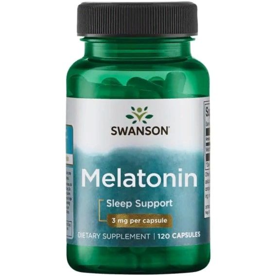 Мелатонін для сну Swanson Melatonin 3 mg 120 Caps SWA-01502