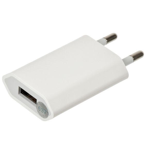 МЗП 5w 1A для Apple iPhone (1USB-A) (no box) Білий