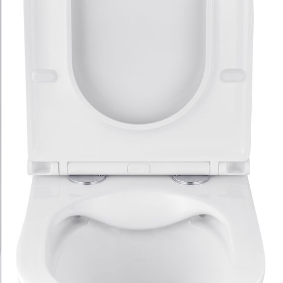 Унітаз підвісний безобідковий Kroner Armada WHI513636 RIMLESS з сидінням Slim Duroplast / Soft-close / Quick r | Зображення 4
