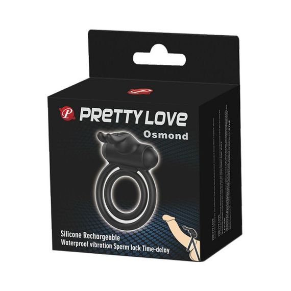 Кільце ерекційне з вібрацією Pretty Love Osmond, подвійне Sex Aura | Зображення 5