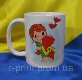 Чашка керамічна LOVE IS... 600 мл (2427-212/102-600)