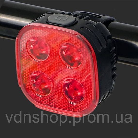 Ліхтар задній вело FY-328, Відбивач світла на велосипед, Стоп-сигнал-поворот велосипедний в зборі BJ-39 | Зображення 1