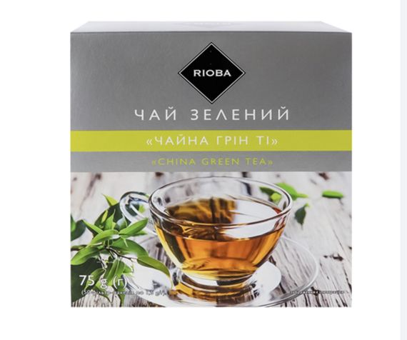Чай Rioba China Green Tea зелений байховий дрібний 50*1.5г