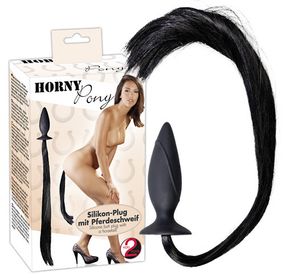 Анальна пробка - Horny Pony Whip Plug Sex Aura