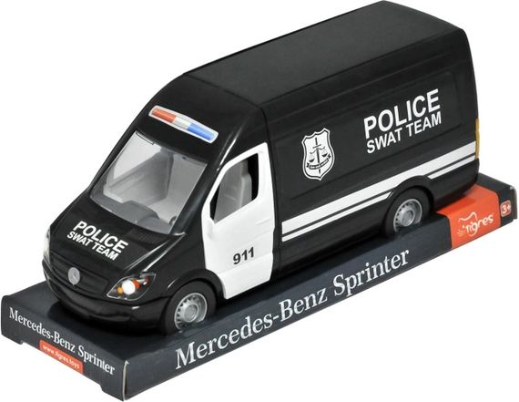 Машинка Tigres Mercedes-Benz Sprinter поліцейський 39721 чорний