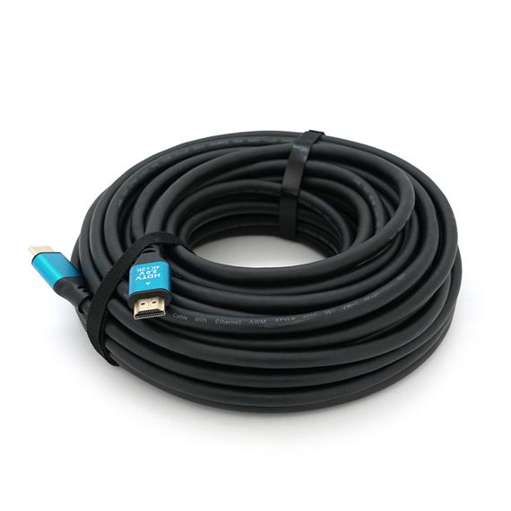 Кабель Merlion HDMI-HDMI 4Kx2K Ultra HD, 15.0m, v2.0, круглий Black, Blister-box