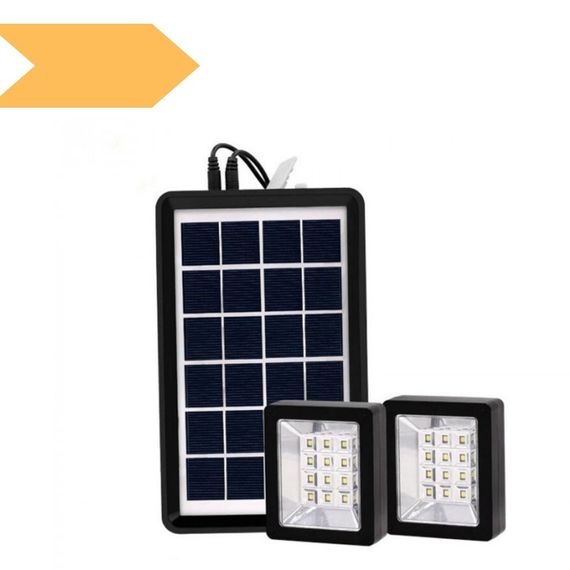 Прожектор XPRO EP-05 (лампа - 2шт) із сонячною панеллю 6v3w (30) чорний (MER-15363_460)