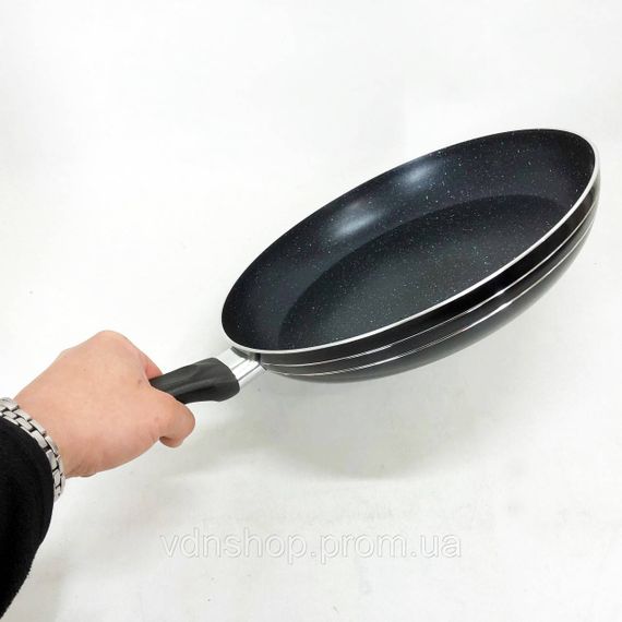 Легкая сковорода для домашней кухни UNIQUE UN-5156 28 см, Сковорода с алюминиевым корпусом KF-75 | Зображення 1
