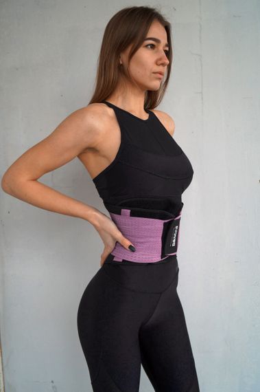 Пояс-корсет  для підтримки спини Power System PS-6031 Waist Shaper Pink S/M | Зображення 6