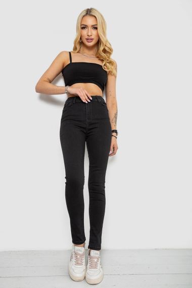 Джинси жіночі Skinny, колір чорний, 182R1048 | Зображення 1