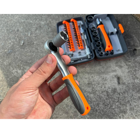 Універсальний набір викруток із тріскачкою 68 в 1 68 в 1 Torx RATCHET у кейсі, викрутка з насадками, викрутка з бітами | Зображення 8