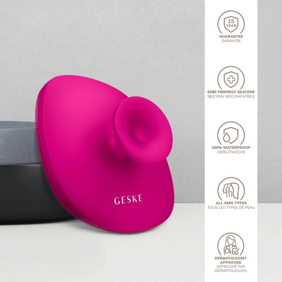 Щетка для тела GESKE Body Brush 4в1 starlight, Малиновый | Зображення 2