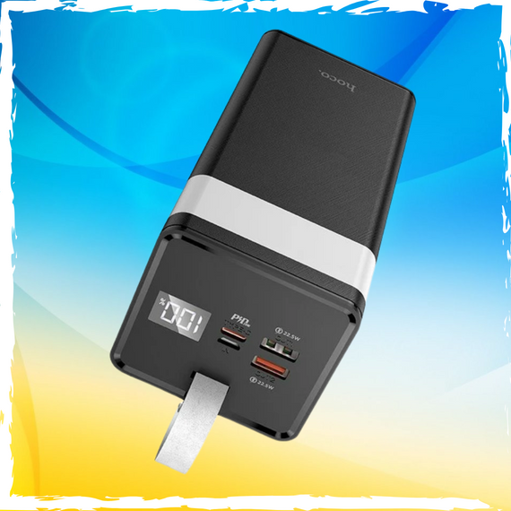 Павербанк Hoco J86A PB 50000mAh 22.5W. PowerBank 50000mAh 22.5W. Для роутера та гаджетів | Зображення 1