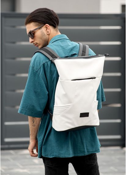 Чоловічий рюкзак Sambag RollTop X білий 41 х 27 х 18 см (24320008m) | Зображення 9