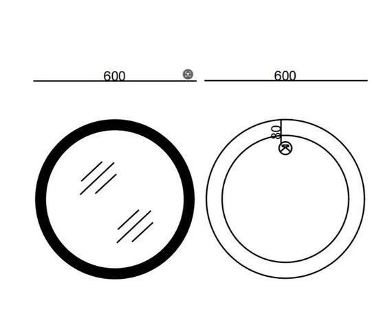 Дзеркало Mixxus Plain MC10-60 (годинник, LED-підсвічування, антизапотівання) (MI6013) | Зображення 9