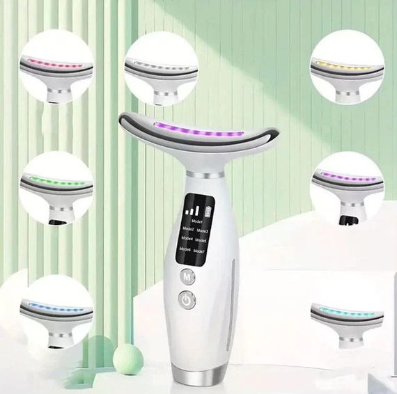 Микротоковый массажер Neck Beauty Device 26X-328 • Массажер для лица, шеи и тела с микротоками для домашнего ухода за кожей | Зображення 2