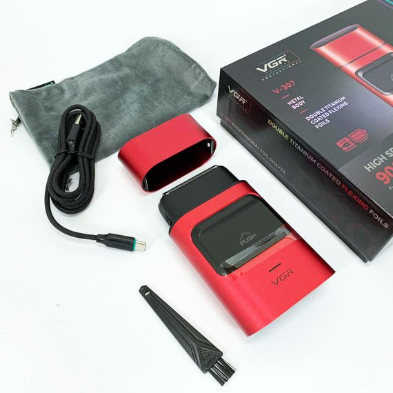 Чоловіча акумуляторна електробритва VGR, Бездротова електробритва для бороди Професійна UG-78 | Зображення 7