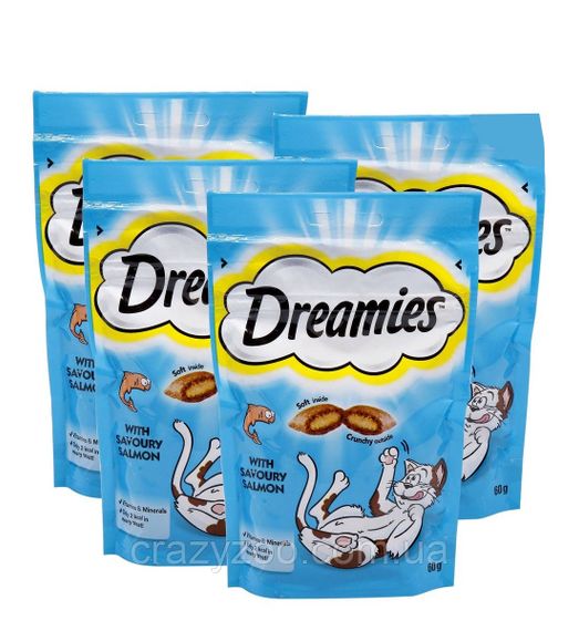 Ласощі для котів Dreamies Cat подушечки з лососем 60 г 037962 | Зображення 2