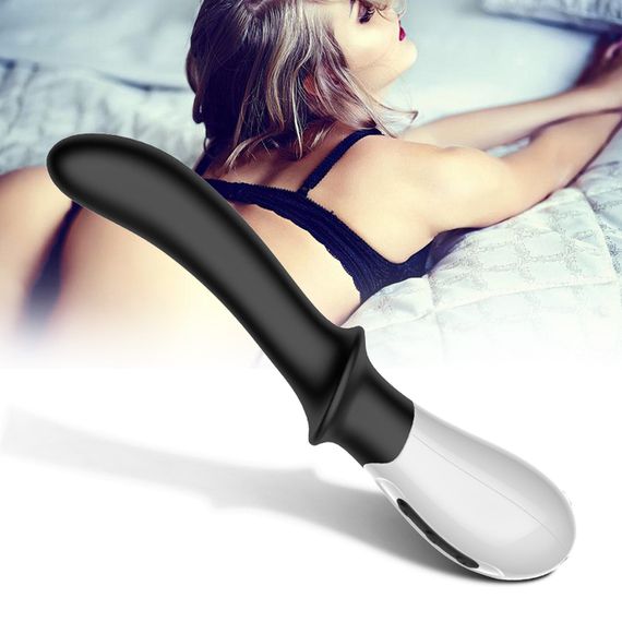 Вібромасажер точки G B - Series Fox Silicone G-spot Massager, з нагріванням, чорний | Зображення 7