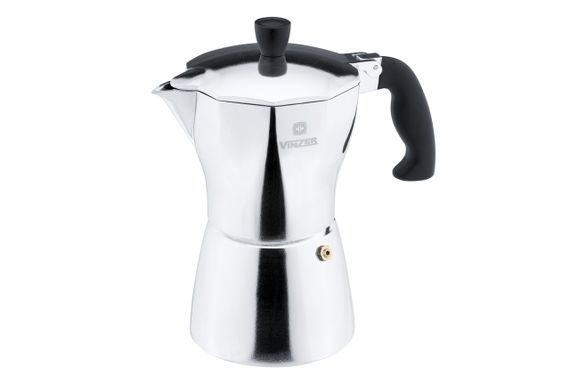 Кавоварка гейзерна алюмінієва Vinzer Moka Aroma 89390, 450 мл на 9 чашок для еспресо