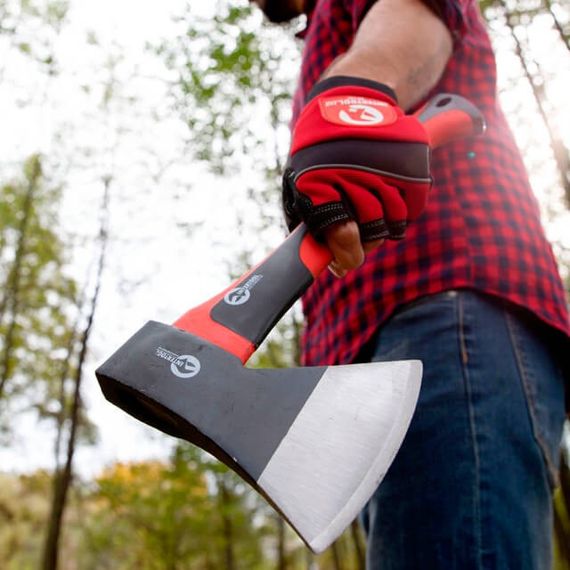 Сокира 800 г, ручка з фібергласу INTERTOOL HT-0262 | Зображення 7