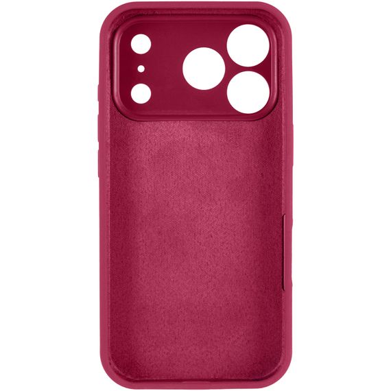 Чохол Silk Full Camera Protective (AA) NO LOGO для Apple iPhone 17 Pro / 18 Pro (6.3") Червоний / Rose Red | Зображення 2
