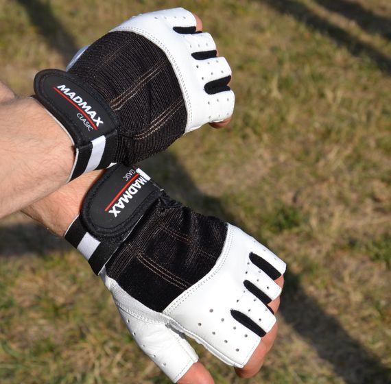 Рукавички для фітнесу MadMax MFG-248 Clasic White XL | Зображення 5