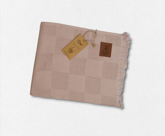 Вафельное покрывало Sikel 210×240 см. Elegan Pudra | Зображення 2