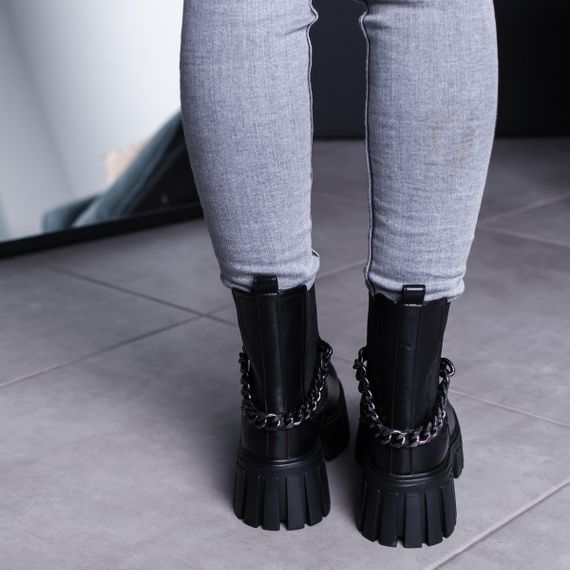 Ботинки женские Fashion Leith 3463 36 размер 235 см Черный | Зображення 6