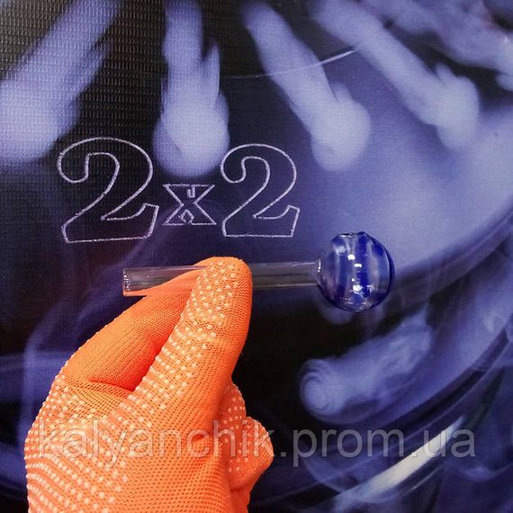 Трубка стеклянная Tigris Oil Blue | Зображення 1