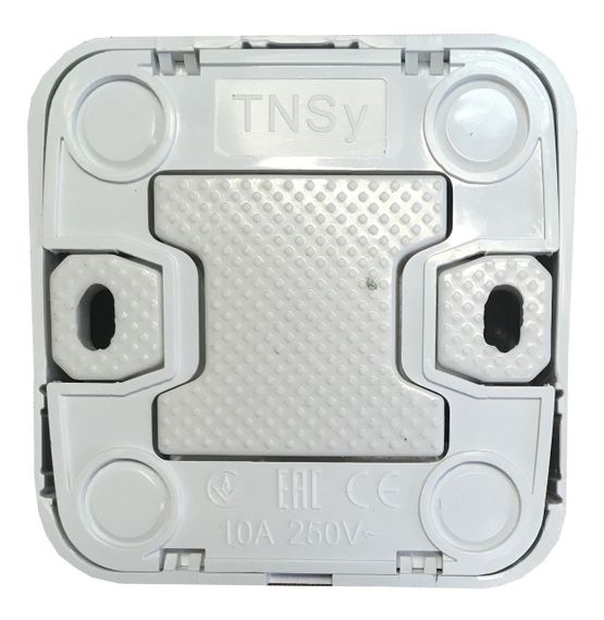 Вимикач зовнішньої установки 1-кл. з підсвіткою білий IP20 Lemur Ny95000978 | Зображення 1