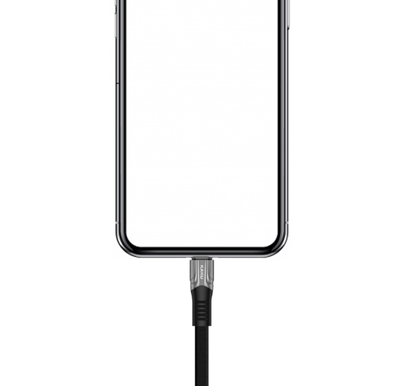 Плоский кабель Kaku KSC-278 USB - Lightning 1.2 m - Black | Зображення 3