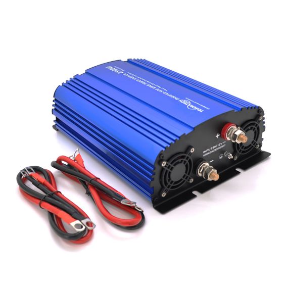 Інвертор напруги Tommatech MS-2500, 12V/220V, 2500W з апроксимованою синусоїдою, 2Shuko, USB, 2*клемні дроти, 10 запобіжників, Q2 | Зображення 1