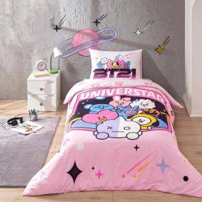 Постельное белье TAC Disney 160×220 см BT21 Universtar