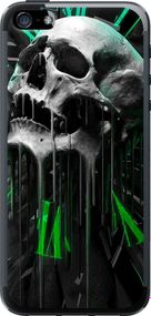 Чехол на iPhone 5s Череп-часы "4100u-21-17620"
