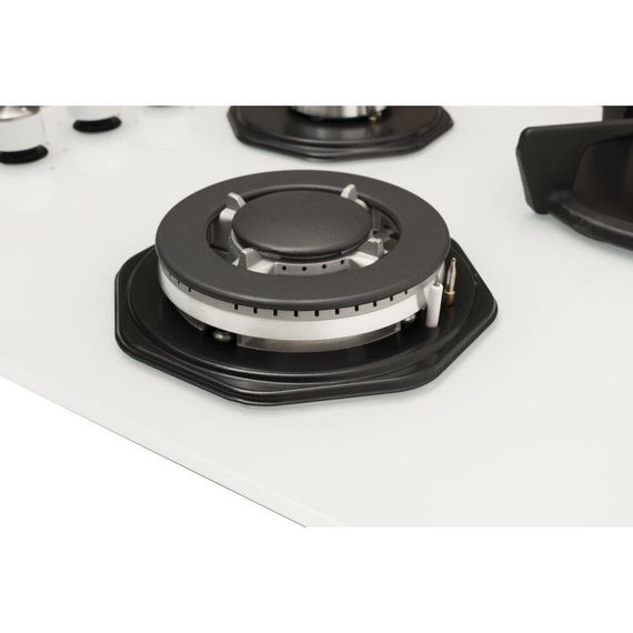 Газовая панель три конфорки Ventolux HG430-G3G CEST (WH) белое стекло | Зображення 5