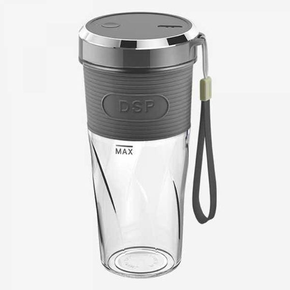 Портативний блендер USB для смузі та коктейлів шейкер 350мл 50Вт DPS KJ2087 Сірий