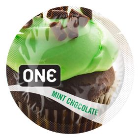 Набор оральных презерватив One Flavor Waves Mint Chocolate со вкусом мяты с шоколадом (цена за 5 шт) sexstyle