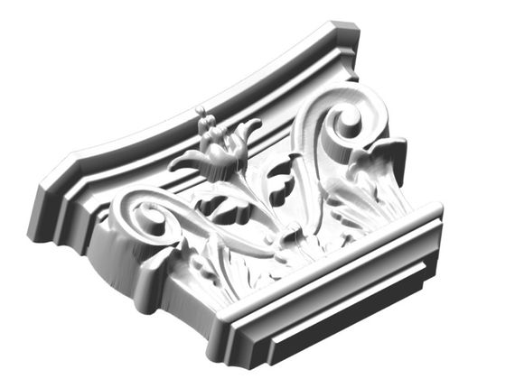 Капитель пилястры СІМ'Я K2P2 ,230х150х60 мм | Зображення 1