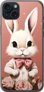 Чохол на iPhone 15 Plus Зайчик із силікону FCh_005668
