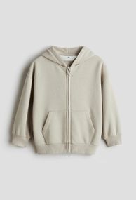 Дитяча тепла толстовка з капюшоном для хлопчика H&M 92 см Бежевий (25120506A)